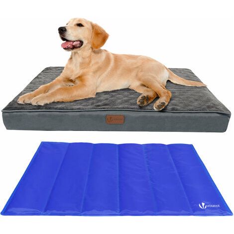 [JAMAIS UTILISÉ] VOUNOT Cuscino per Cane Ortopedico M, Cuccia Materassino Cani con Tappetino in Gel di Raffreddamento