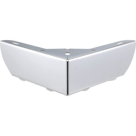Un ensemble de 4 pieds de meubles de cuisine argentés à monter soi-même, de 55 mm de diamètre, convenant aux tables basses, armoires, lits, canapés, bureaux, chaises, etc. Fabriqués en métal robuste, (1/5)