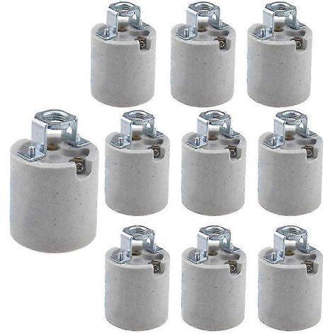 10 douilles à vis E26 standard en céramique (câble non inclus) compatibles avec les ampoules thermiques QAQ (1/5)