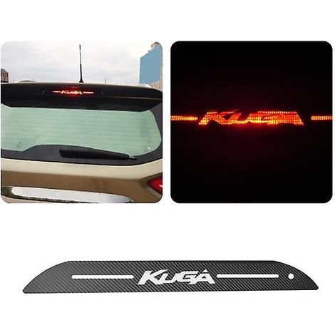 Autocollant décoratif en fibre de carbone pour feu stop Duochongkongjian, compatible avec Ford Kuga Escape.