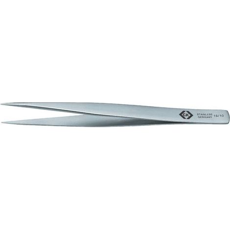 C.K T2318 Pinzetta di precisione Acuminate, fini 130 mm