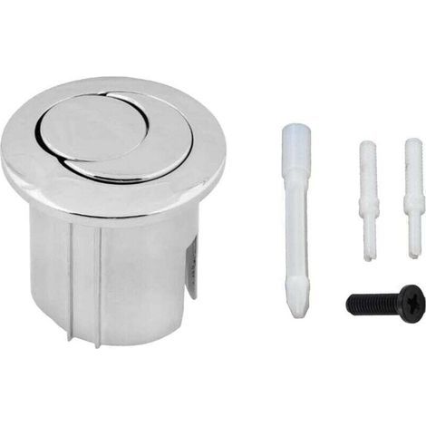 Bouton de chasse d'eau double style D2D double pression demi-lune à portée courte portée AH0001800R Compatible avec le réservoir de chasse d'eau ROCA D2D Bouton poussoir WC 822043001 (1/5)