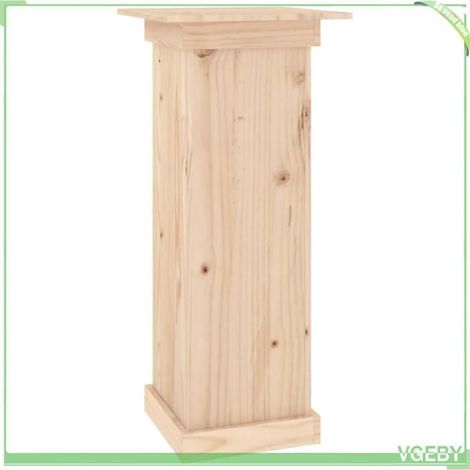 Support à fleurs - FAFEICY - 823634 - Bois de pin massif - 40 x 40 x 90 cm - Dessus robuste (1/5)