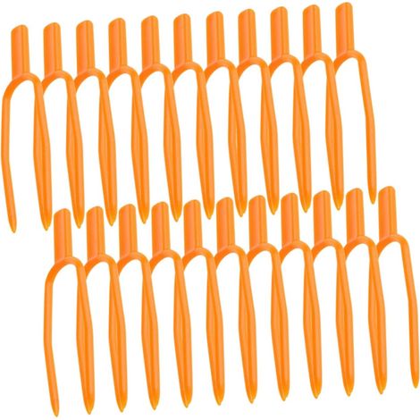 200 clips de fijación de plástico PP ligeros para estolones y enredaderas de sandía, clips de jardinería fáciles de usar, paquete de 200 piezas para soporte. (1/5)