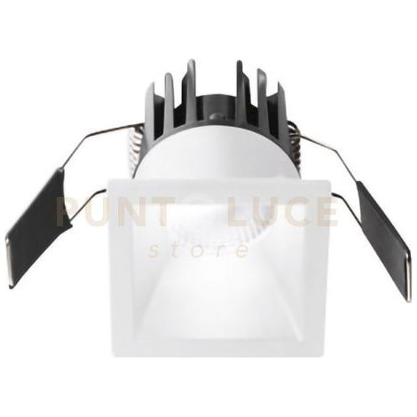 GFA951C- FARETTO DA INCASSO QUADRATO 5,6X5,6 CM LED 3000K 600LM 8W BIANCO OPACO
