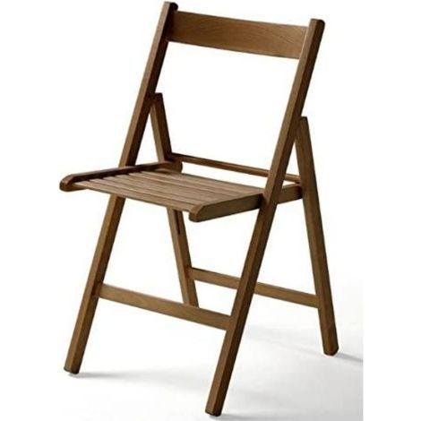 Set 4 sedia pieghevole in legno Penelope colore noce (1/2)