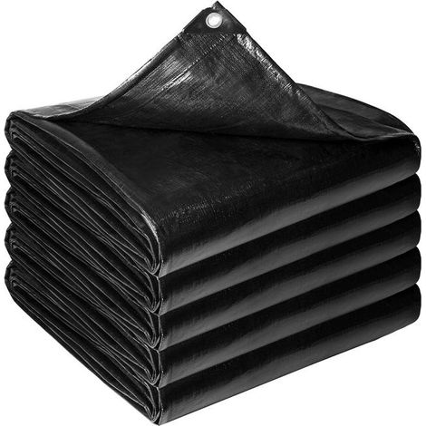 royaluxe - Bâche imperméable robuste 4 x 6 m, voile d'ombrage, bâche polyvalente avec bords renforcés et œillets, protection UV, indéchirable (1/5)