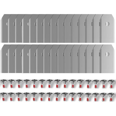 Lot de 36 Lames Acier Inoxydable Pour Segway Navimow Série H Et I, Vis Incluses, Tonte Pelouse (1/5)