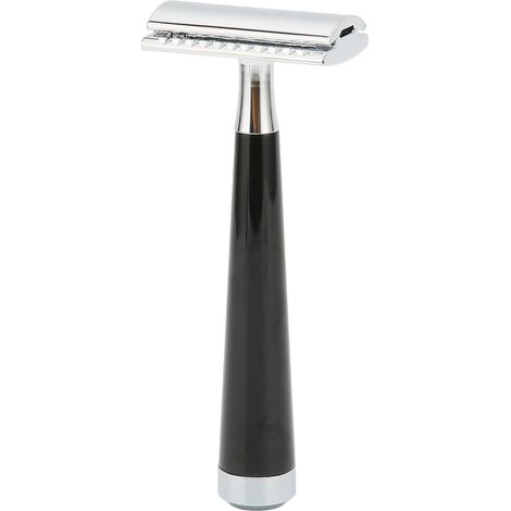 Rasoir manuel vintage en alliage de zinc, double lame, pour le rasage de la barbe (sans lame) (1/5)