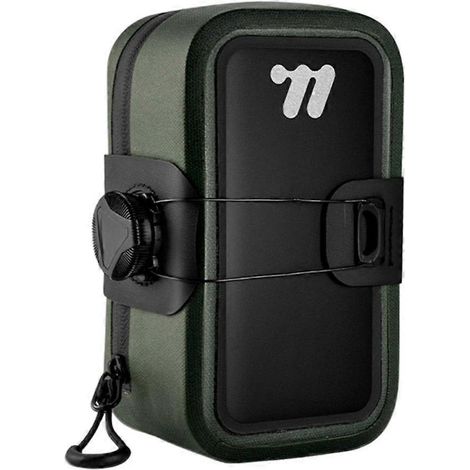Sacoche de selle de vélo WEST BIKING, fermeture automatique, résistante aux rayures, portable, pour VTT et vélo de route, verte (1/5)