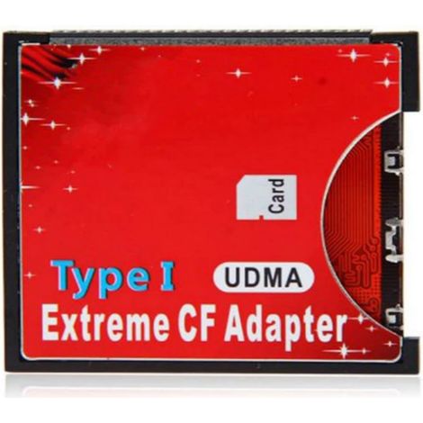 Adaptateur lecteur de cartes mémoire Compact Flash SD, SDHC et SDXC vers CF Type I (compatible avec les cartes de 16/32/64/128/256 Go). Convertisseur de cartes CF vers SD. (1/5)