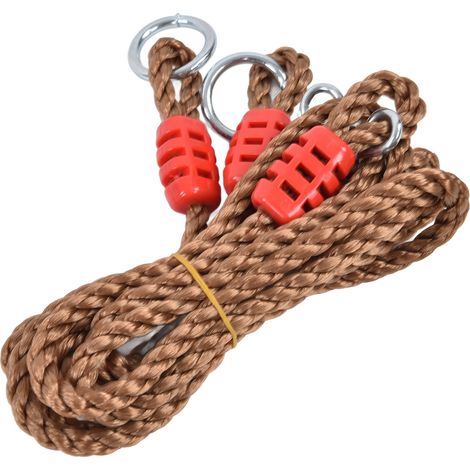 Câble d'extension pour balançoires et hamacs pour enfants, en PE et métal, avec boucle de connexion et sac de rangement pour le jardin. (1/5)