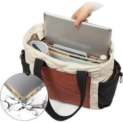 Sac à main matelassé pour femme avec fermeture éclair, d'infirmière les voyages (1/5)