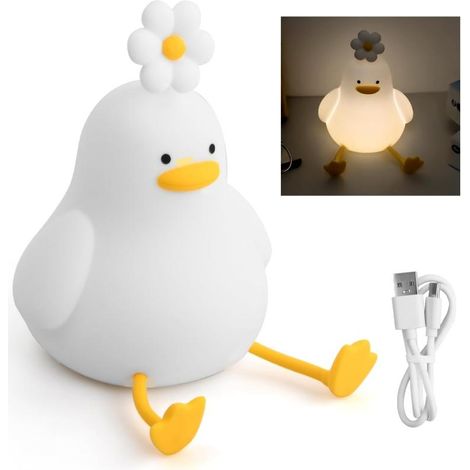 Enten-Nachtlicht für Kinder, Zimmerdeko, sanfte LED Lampe mit Touchfunktion, nächtlicher Begleiter für Jungen (1/5)