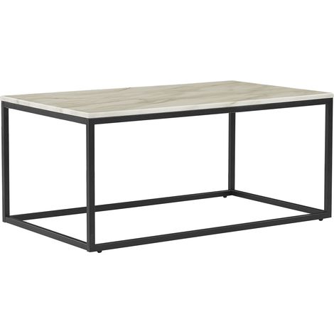 Couchtisch DELANO Marmor Optik / Schwarz (1/5)