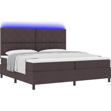 Maison Exclusive - Boxspringbett mit Matratze Dunkelbraun 200 x 2