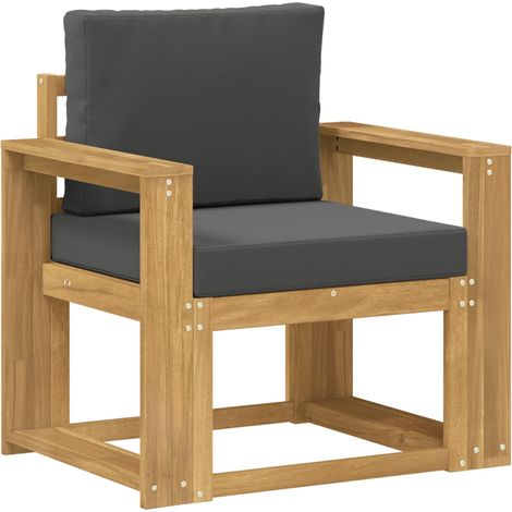 2 Stück Outdoor-Sofagarnitur Polyester Weiß und Anthrazit vidaXL