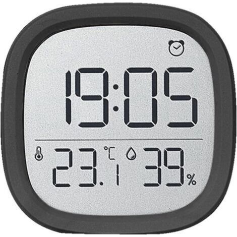 Réveil numérique LCD avec design magnétique, thermohygromètre, date, température, humidité suspendu, 12/24 heures, facile à utiliser pour la maison, la cuisine, le bureau (1/5)