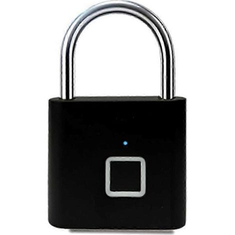 Serrure électronique à empreinte digitale noire (1/5)