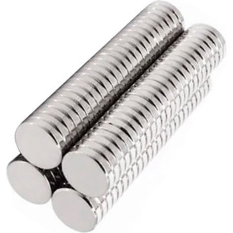 50 Aimants Néodyme Ronds 10x2mm N35 Puissants, Disques Fer Néodymium Lot de 50 Pièces (1/5)