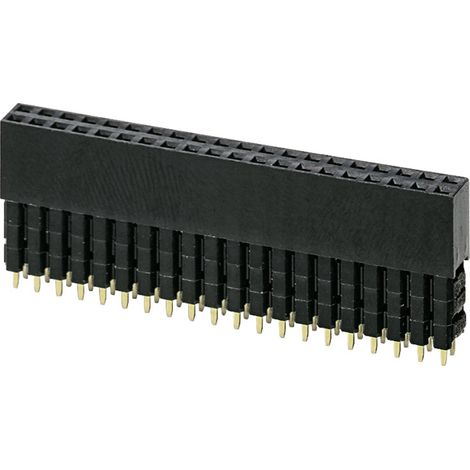 Phoenix Contact PSTD 0,65X0,65/40-2,54 Raspberry Pi® Buchsenleiste Schwarz Passend für (Einplatinen-