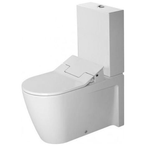 Duravit Starck 2 Combinaison Stand-WC pour SensoWash®, 212959, Coloris: Blanc - 2129590000