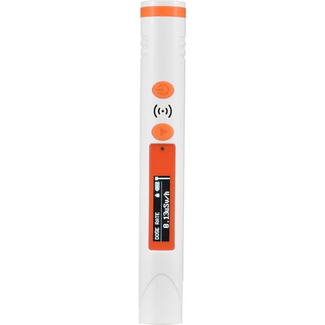 Détecteur de radiations nucléaires portatif stylo, détection rayons X Y β, compteur Geiger dose personnelle rechargeable paume, alarme sonore lumineuse (1/5)
