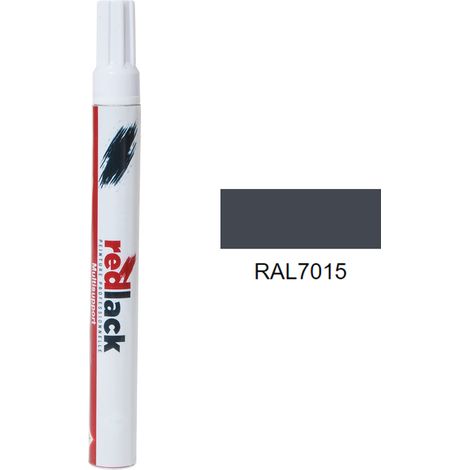 Fieltro retoque pintura 8 ml – RAL 7015 Mate – Gris pizarra – para múltiples superficies – Redlack