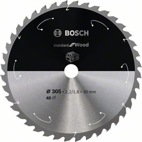 Bosch PRO Wood cordless Kreissägeblatt, 305 x 2,2 x 30 mm, T40