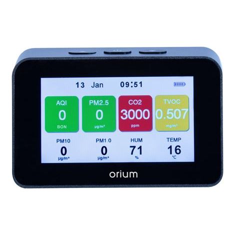 Luftqualitätsmonitor Orium quaelis 34 CO2 Messung PM