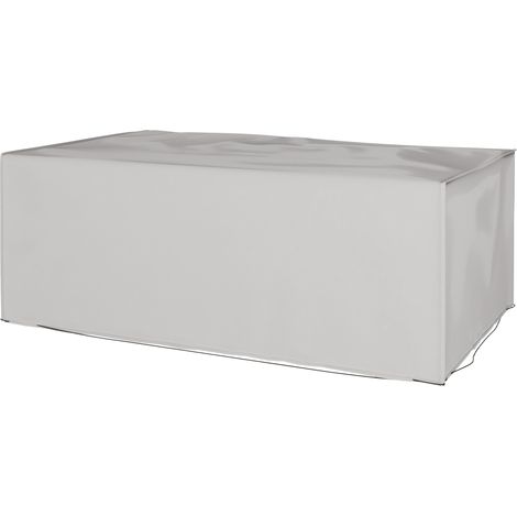 Housse de protection pour mobilier de jardin, résistante à l'hiver, imperméable et anti-UV, en tissu Oxford 600D, 210 x 140 x 80 cm, grise (1/5)