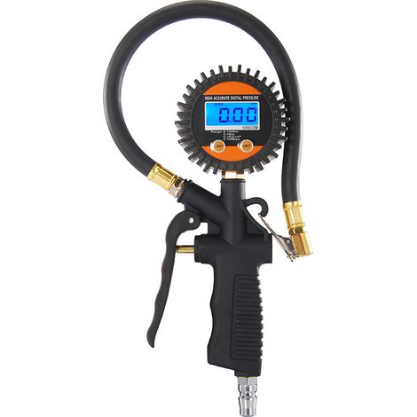 Manomètre numérique de pression des pneus, pistolet de gonflage pour voiture, outil de contrôle de pression des pneumatiques