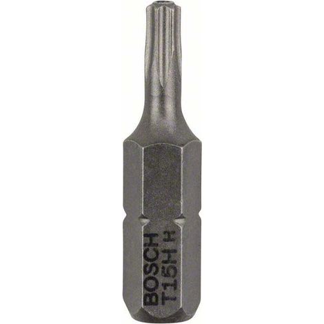 Bosch 2x Security-Torx-Schrauberbit Extra-Hart, T15H, 25 mm - 2608522010 (1/4)