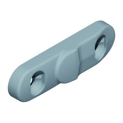 Gâche plate DS7149 pour poignée de fenêtre à olive DIEZ gris RAL 9006 - LA CROISEE DS (1/2)