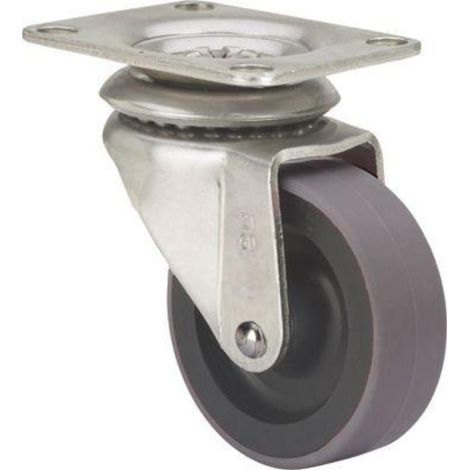 RUEDA GIRATORIA 10ZR60CP-PGA60 GOMA GRIS - RUEDAS ALEX (1/3)