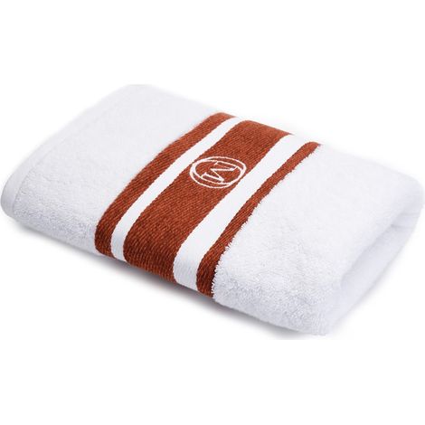 Toalla de baño MonogrLinea 100x160cm blanco canela / Officine Monogram (1/5)