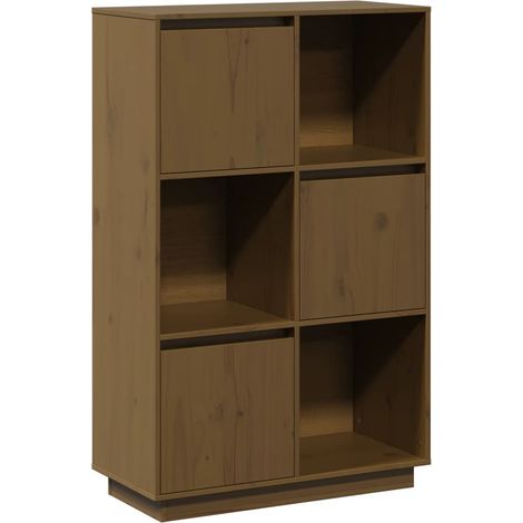Maison Exclusive - Credenza Marrone Ambrato 74x35x117 cm in Legno Massello di Pino