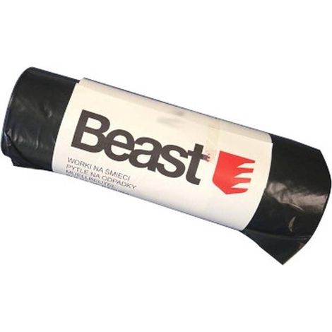 Sac Poubelle 120L 70x110 cm - Extra Strong - 23 Microns - Pratique et résistant - Beast