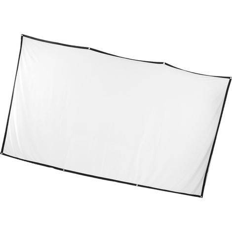 Écran de projection extérieur 16:9, pliable, double face, portable et résistant aux plis, pour home cinéma intérieur/extérieur, 120 pouces
