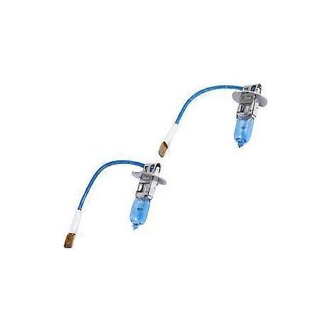 Lot de 2 ampoules halogènes H3 super blanches 12 V CC 55 W pour phares antibrouillard de voiture (1/5)