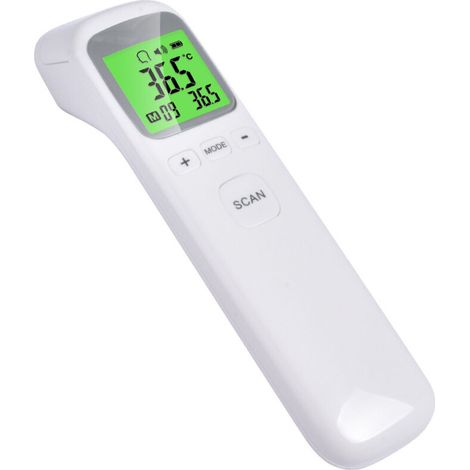 royaluxe -Thermomètre pour adultes et enfants, thermomètre frontal sans contact avec fonction mode objet, alerte de fièvre et rappel de mémoire de 32 réglages, thermomètre numérique pour bébé à lectur (1/5)
