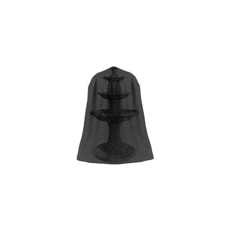 Housse de protection imperméable pour fontaine de jardin, noire, diamètre 102 x hauteur 127 cm, tissu Oxford 210D, protection hivernale, coupe vent