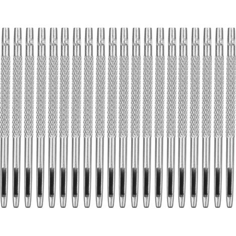 Set mit 20 Lederlochern, verchromter Kohlenstoffstahl, verschiedene Größen, Lochwerkzeug für Uhrenarmbänder, Gürtel und Bastelarbeiten, 1,5 mm (1/5)