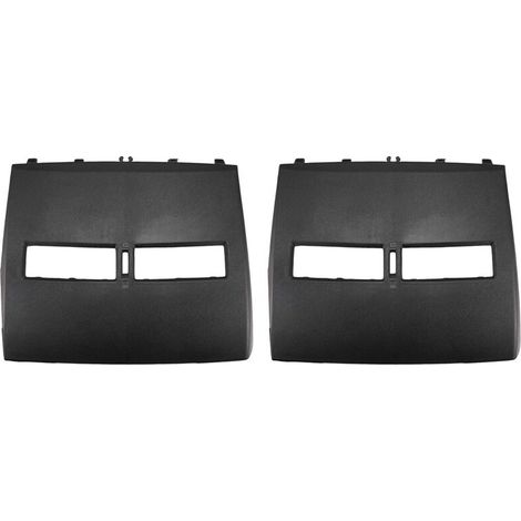 Dos cubiertas para el salpicadero de los modelos Nissan Tiida de 2005 a 2011, que incluyen la cubierta superior para las salidas de aire acondicionado centrales del salpicadero delantero, en color neg