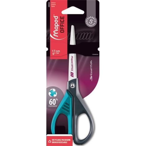 Forbici ecologiche MAPED Essentials Green Deco - 17 cm, per casa e ufficio