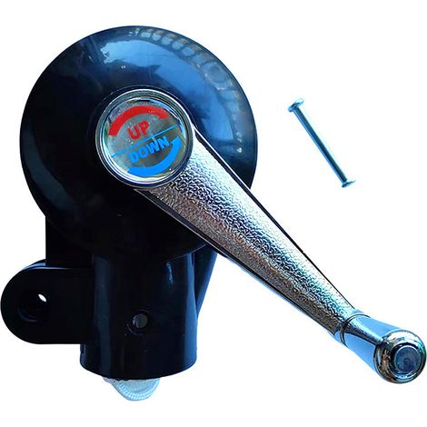 Manivelle de Remplacement pour Parasol Déporté - Accessoire de Système d'Ouverture pour Grand Parasol Extérieur Romain à Disque W18-lsw (1/5)