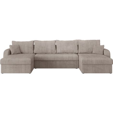 Sofá rinconero Comfivo Melissa II, Poso 03, Función de descanso, Almacenaje, 304x140x80cm, 0