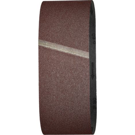 Wolfcraft - 3 Gewebe-Schleifbänder K80 76x457mm - 1894000