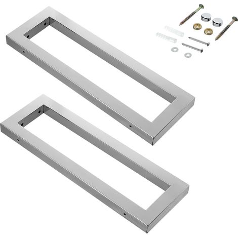 2er SET 45CM portalavabo in acciaio inox 2er SET 45CM porta lavabo piano