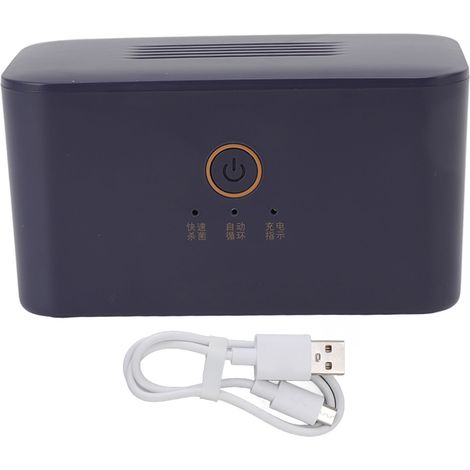 Chaussure déodorisante 5V 2W 1800mAh purificateur d'air pour armoire bleu foncé, désodorisant chaussures maison hôtel (1/5)